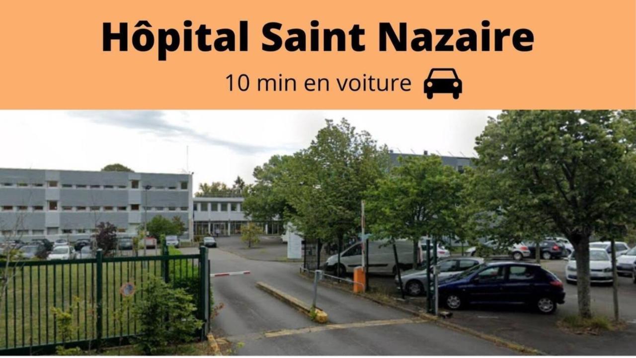 Saint Nazaire - White Lion - Centre Ville - Au Calme - Parking Privatif Aerien - Internet Haut Debit Fibre المظهر الخارجي الصورة