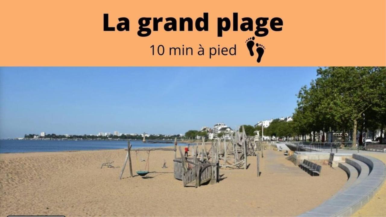 Saint Nazaire - White Lion - Centre Ville - Au Calme - Parking Privatif Aerien - Internet Haut Debit Fibre المظهر الخارجي الصورة
